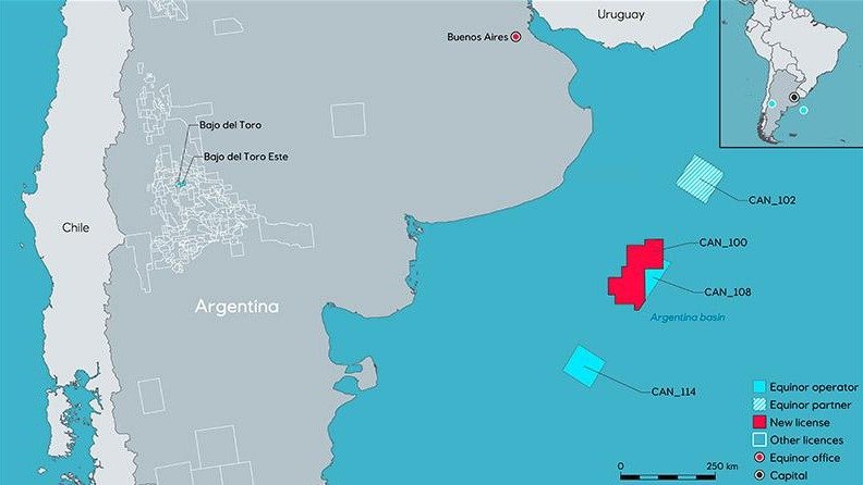 mapa offshore argentina